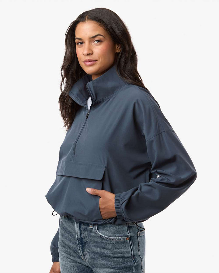 Boxercraft Women's Stretch Woven Quarter-Zip Pullover