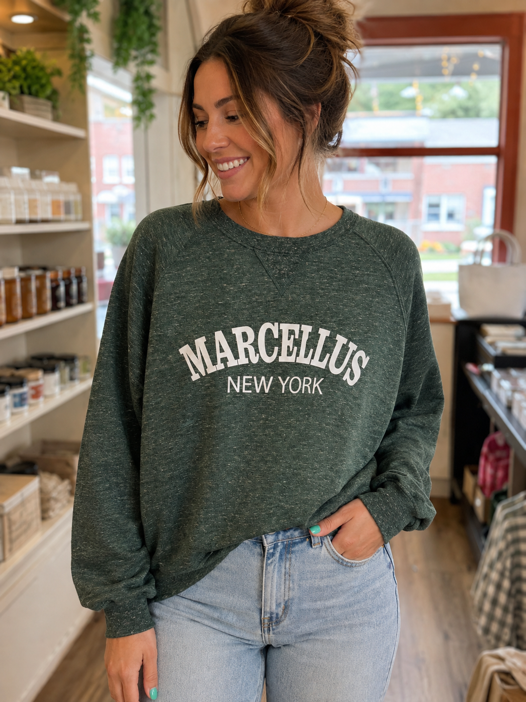 Marcellus New York Heathered Top