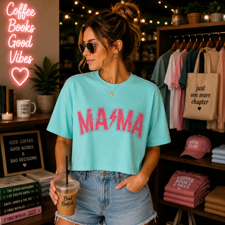 Mama Boxy Crop Tee