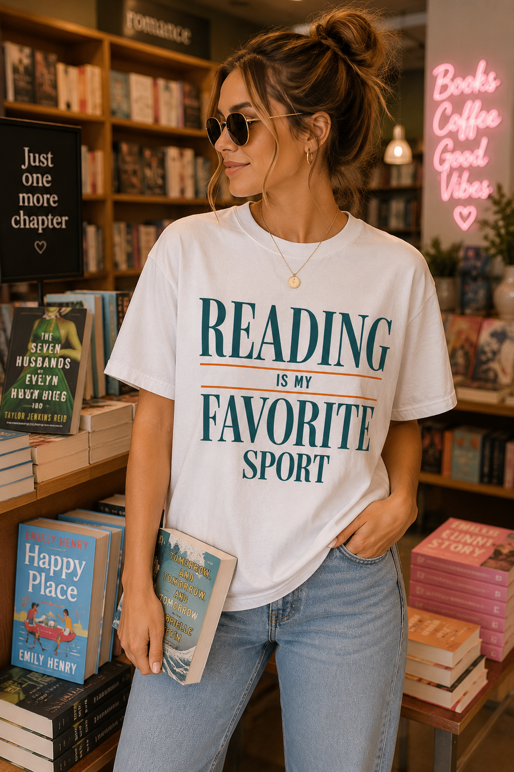 Reading Is My Favorite Sport Tee