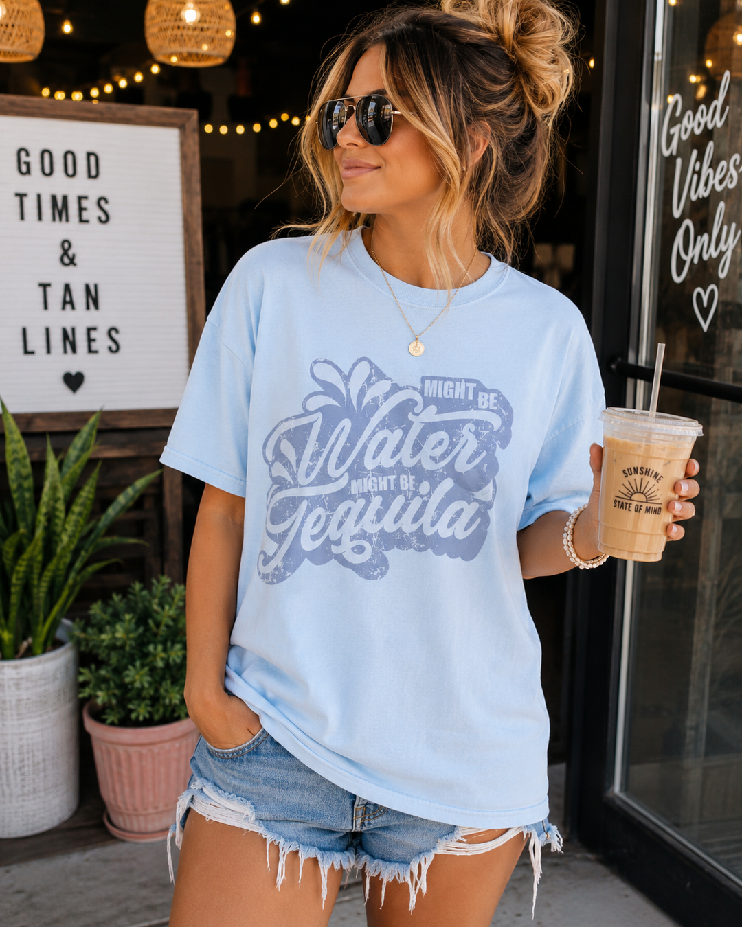 Might Be Water, Might Be Tequila Graphic Tee