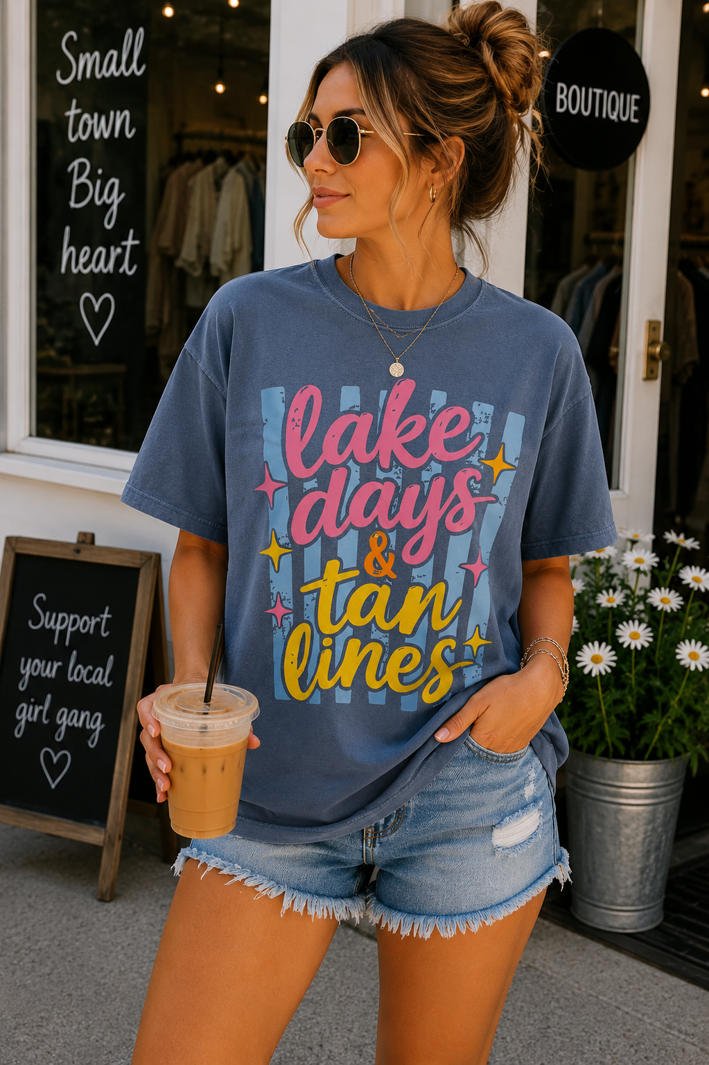 Lake Days & Tan Lines Graphic Tee