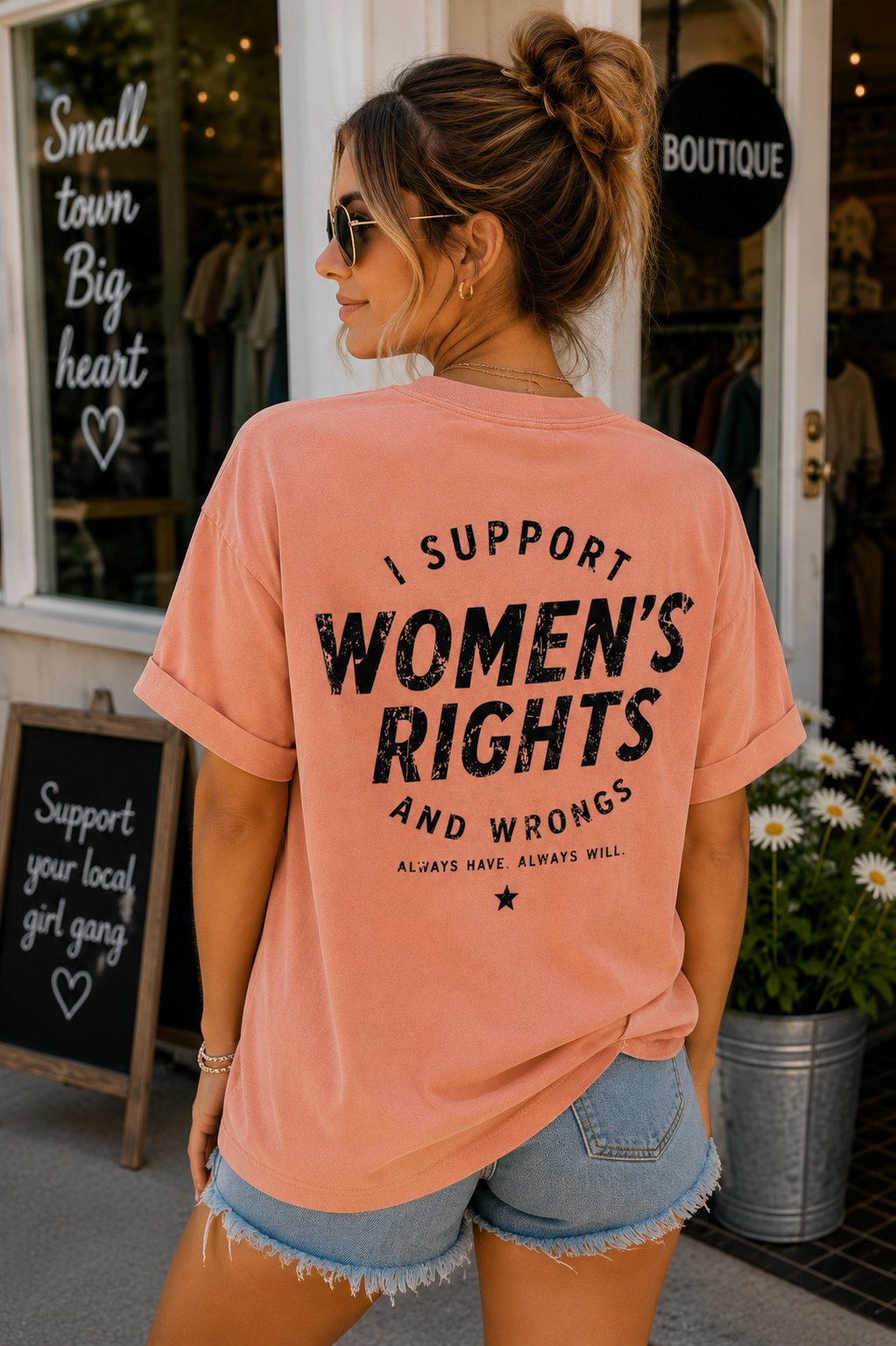 Support Women's Rights & Wrongs Graphic Tee