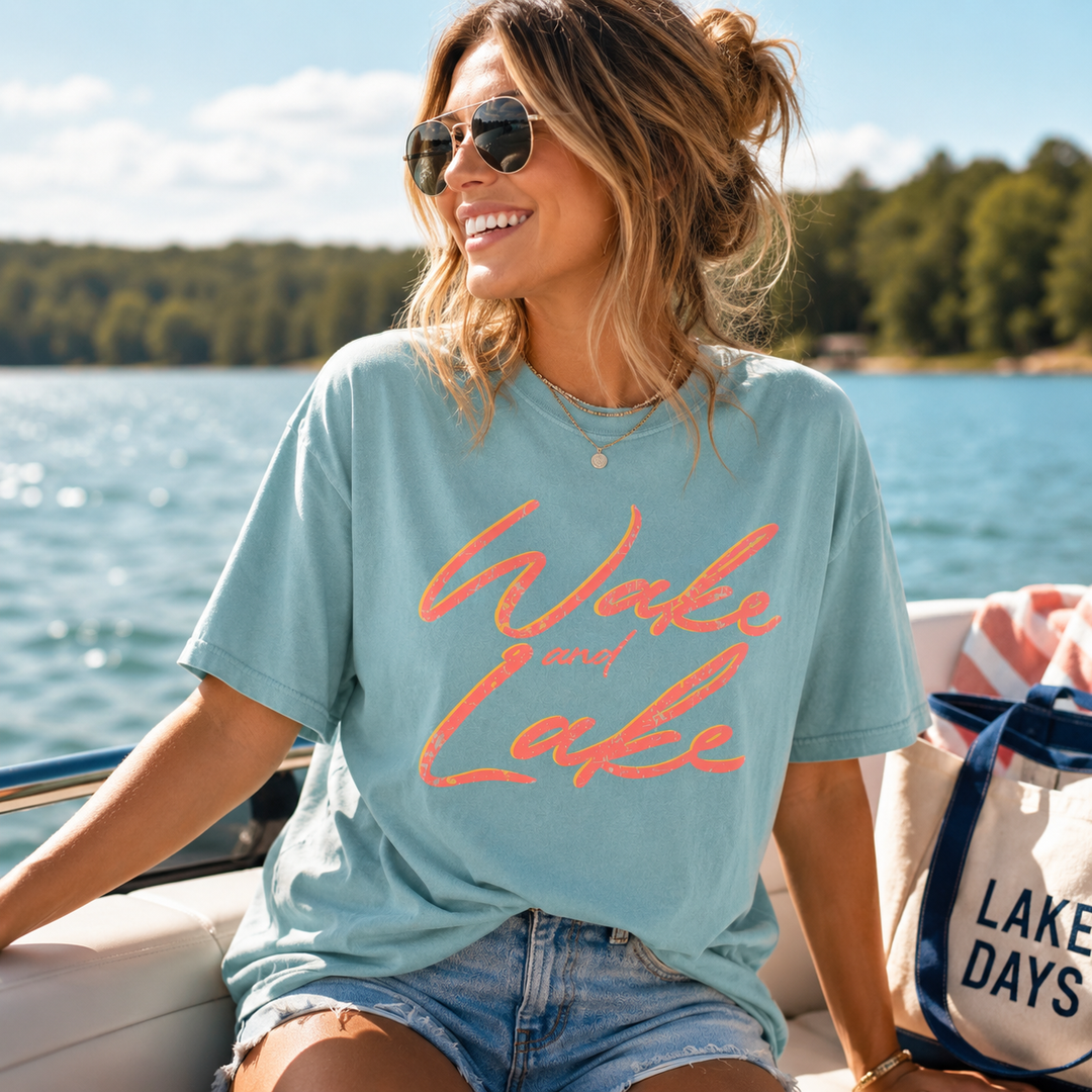 Wake and Lake Graphic Tee