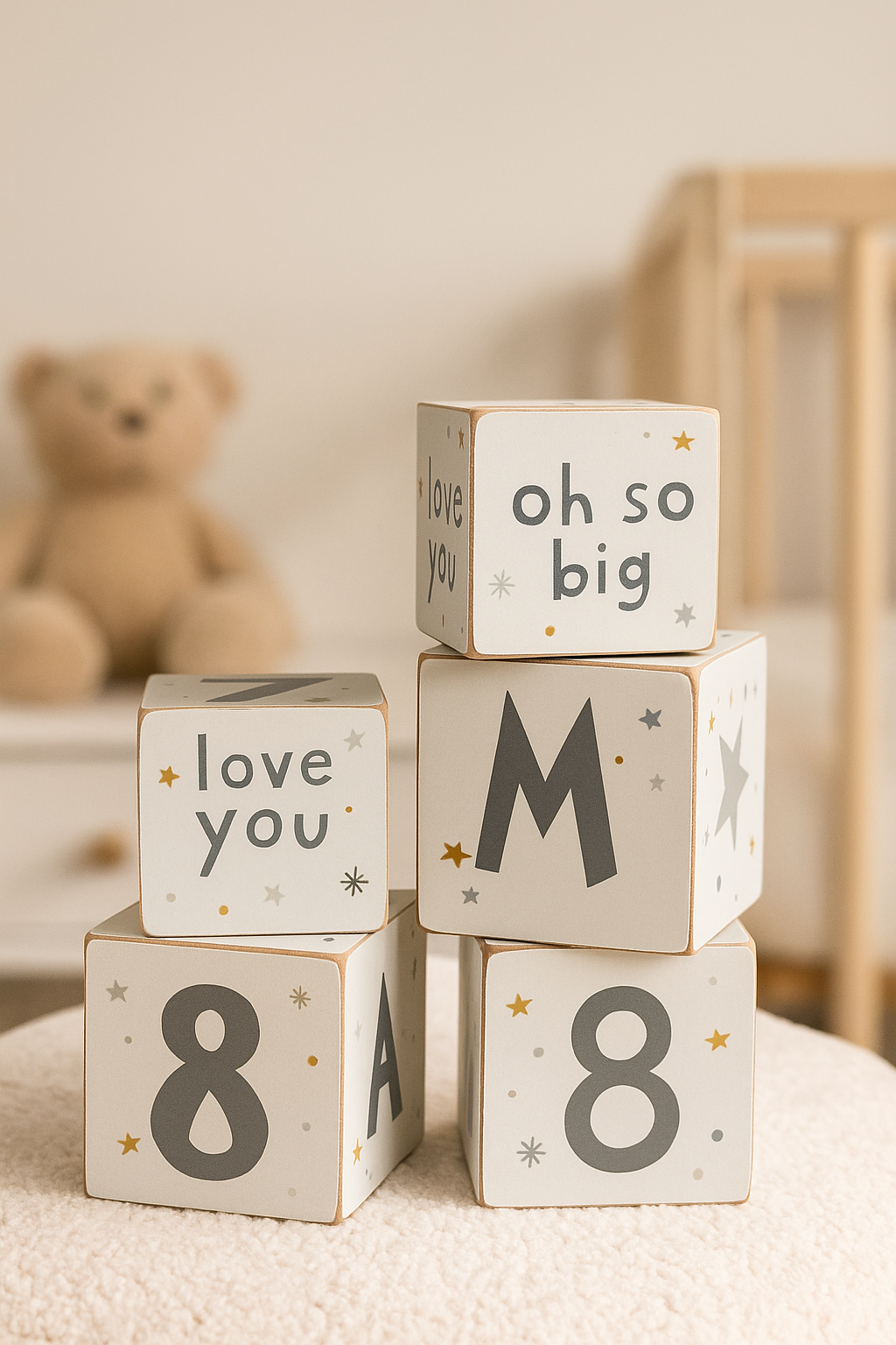 Galaxy Milestone Blocks | Wooden Baby Milestones