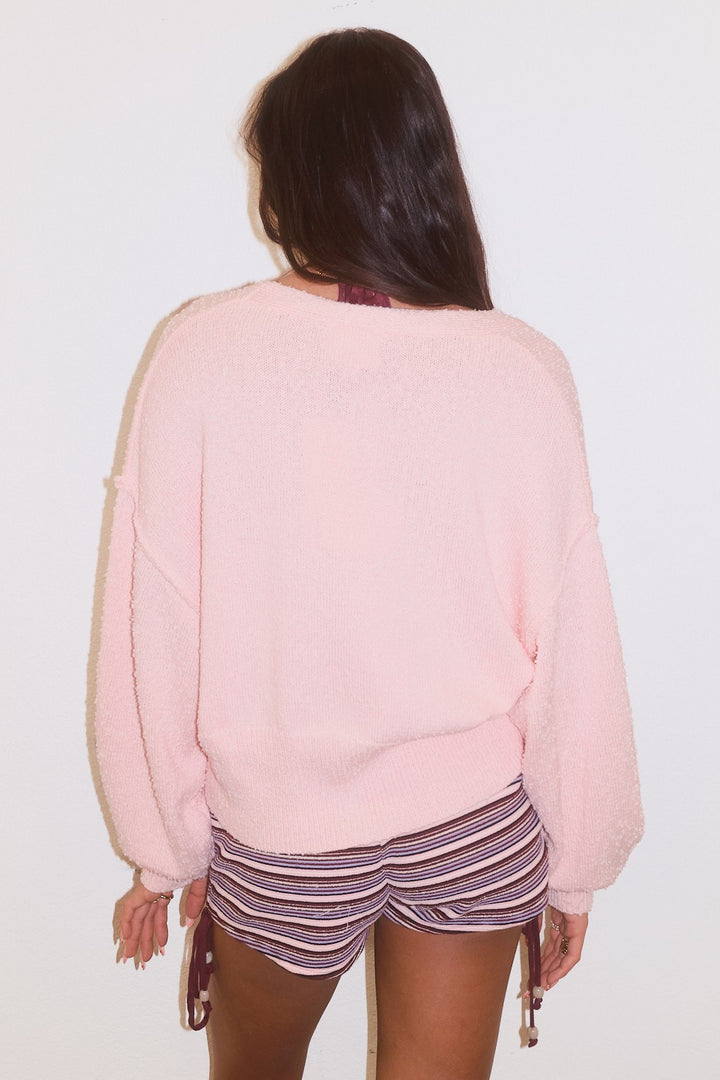 Dropped Shoulder Cropped Cardigan