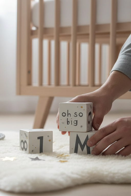 Galaxy Milestone Blocks | Wooden Baby Milestones