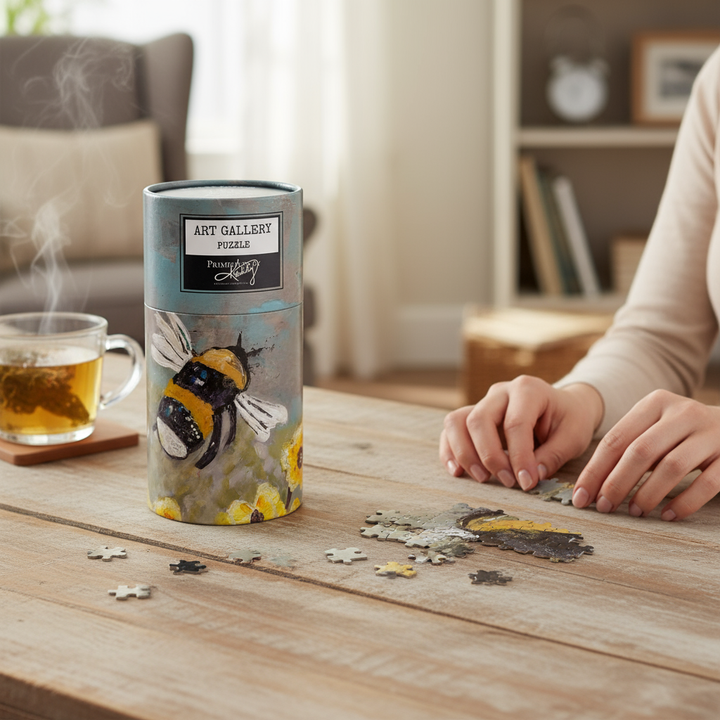 Bumblebee Art Gallery Puzzle | 1000-Piece Cylinder Puzzle