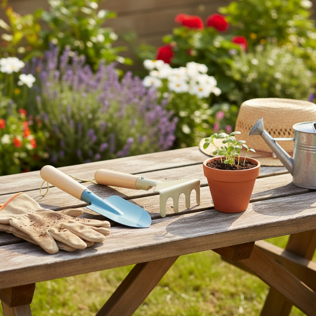 Garden Tools Play Set | 3-Piece Kids Gardening Kit