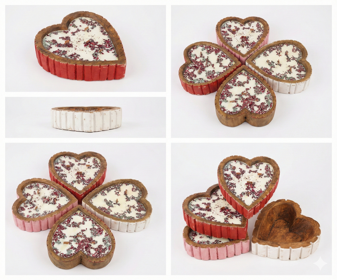 Ridgy Mini Heart Candle