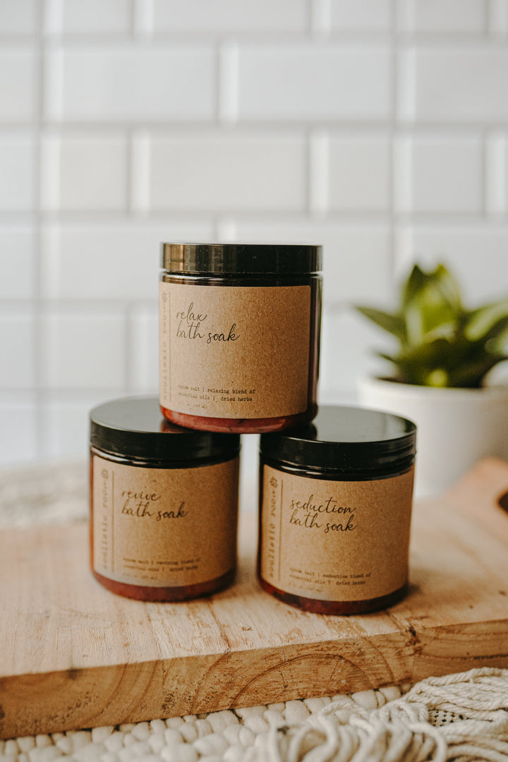 Herbal Bath Salts | Made with Organic Herbs & Dried Flowers
