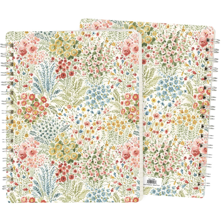 Mixed Floral Spiral Notebook