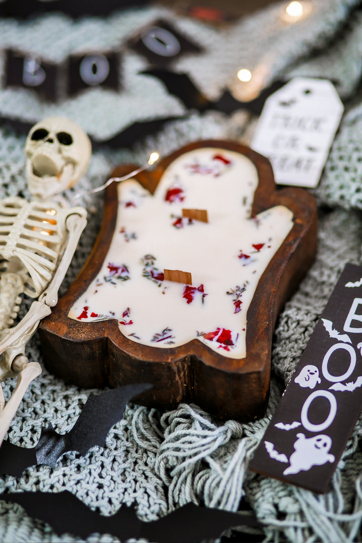 Ghost Dough Bowl Candle