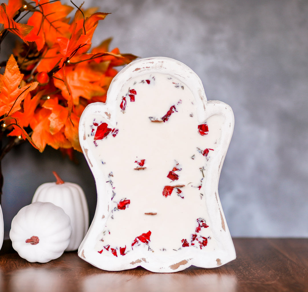 Ghost Dough Bowl Candle