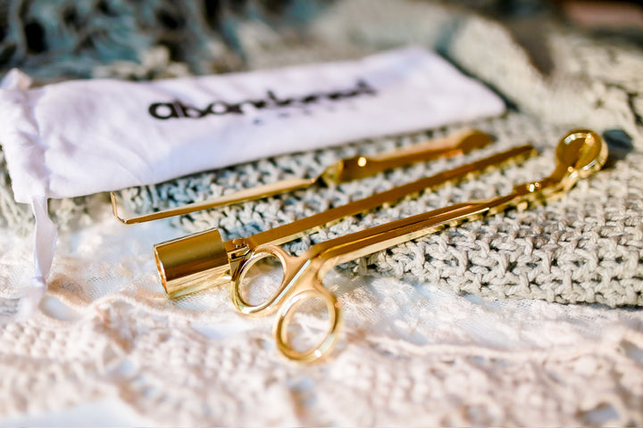 Candle Care Kit – Gold 3-Piece Set