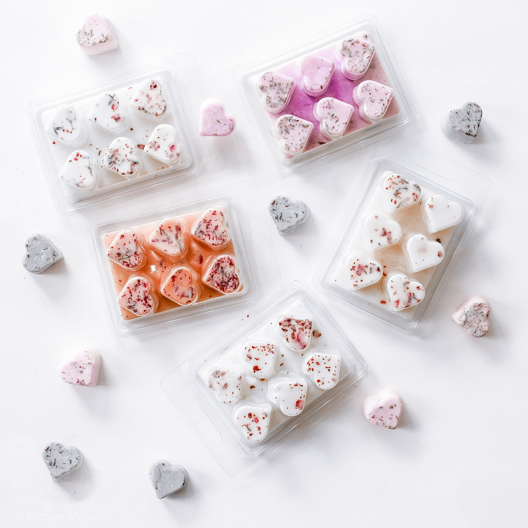 Heart-Shaped Clamshell Wax Melts – 6 Cavity