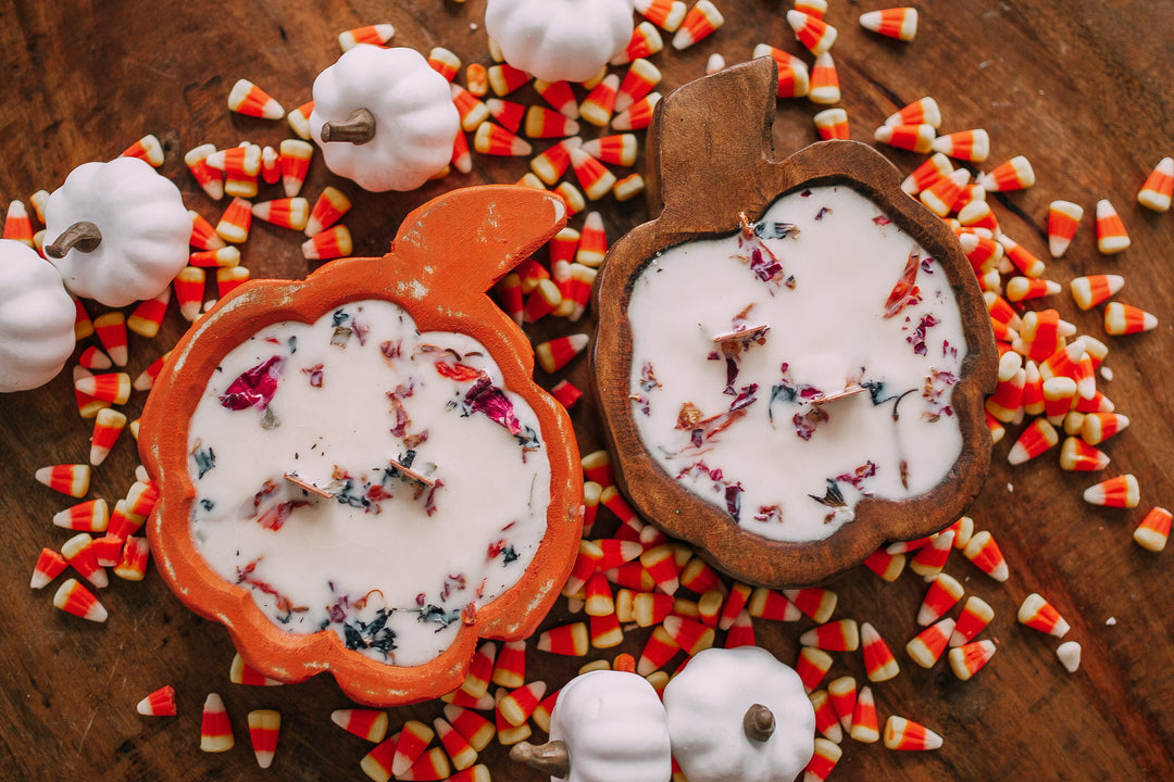 Pumpkin Dough Bowl Candle