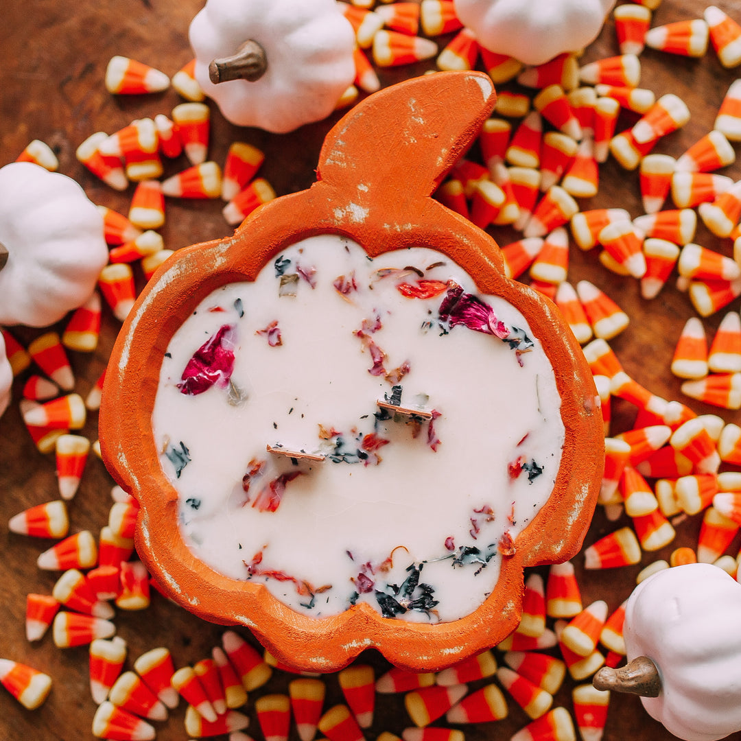 Pumpkin Dough Bowl Candle
