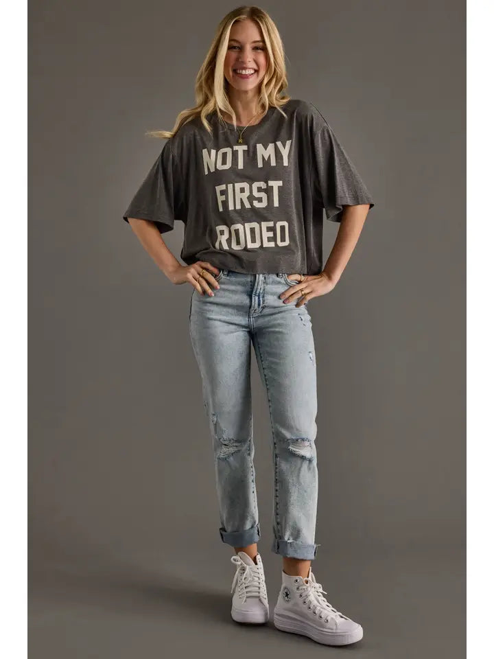 Not My First Rodeo Cropped Graphic Tee