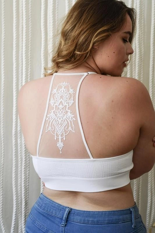 Tattoo Bralette – White