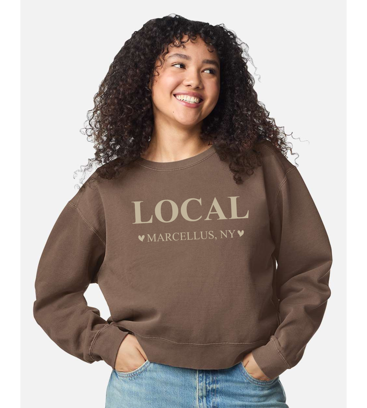 LOCAL Marcellus, NY Graphic Sweatshirt | Comfort Colors Garment-Dyed Crewneck