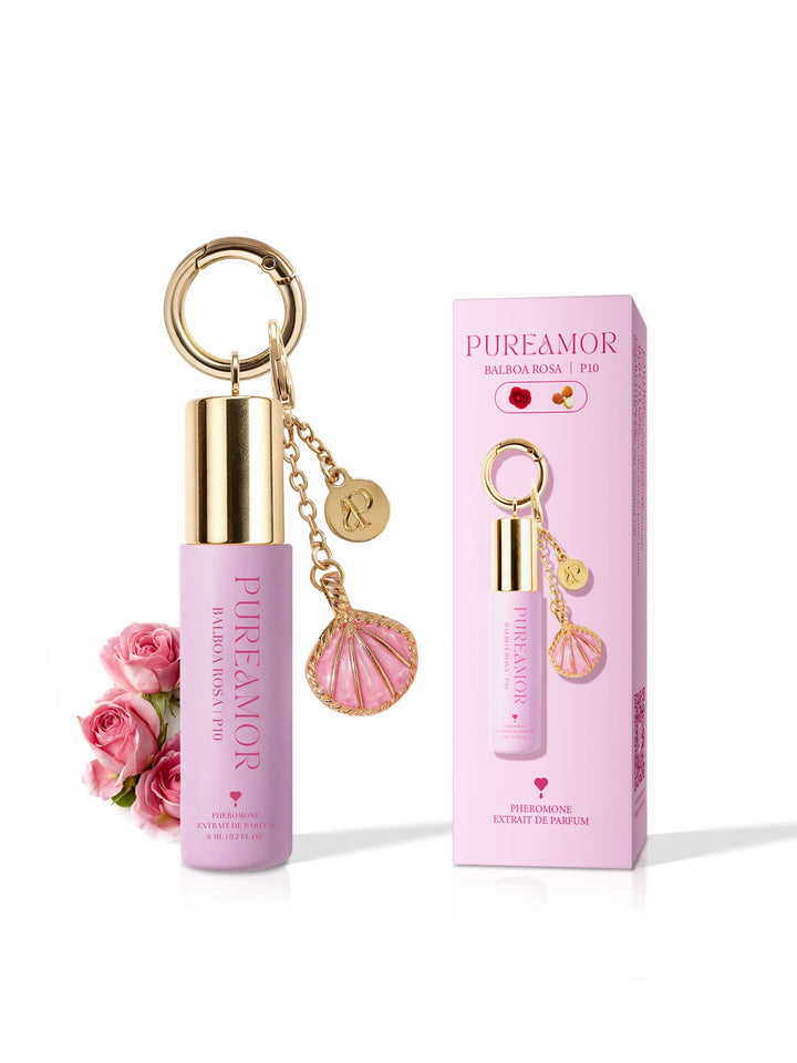 Summer New Product (Shipment on 7/10/26) Balboa Rosa | P10 Pheromone Perfume | 06 ML Keychain Roll on Perfume