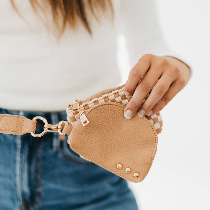 Wonderlust Woven Dual Pouch Wristlet Wholesale - NEW COLOR!