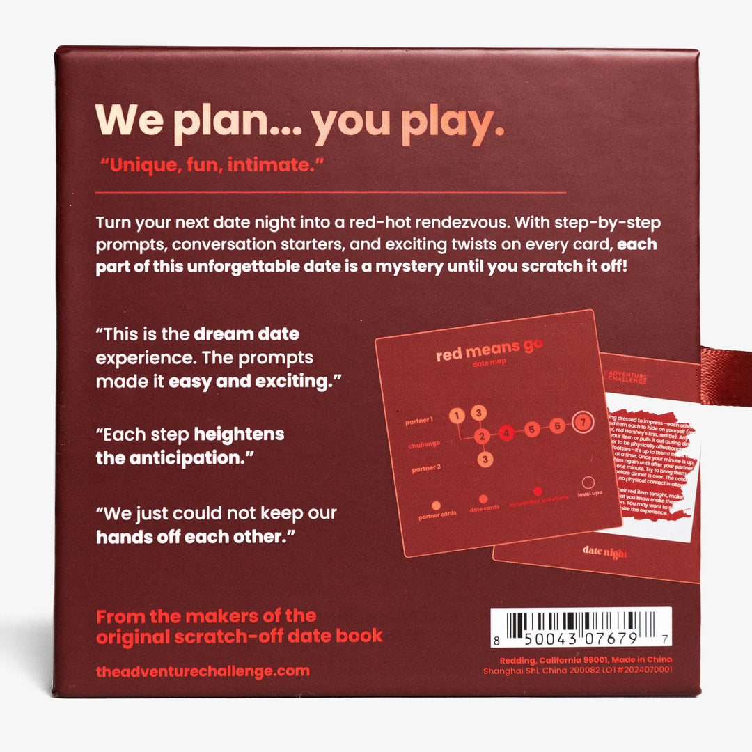 The Adventure Challenge Sexy Date Night: Red Means Go