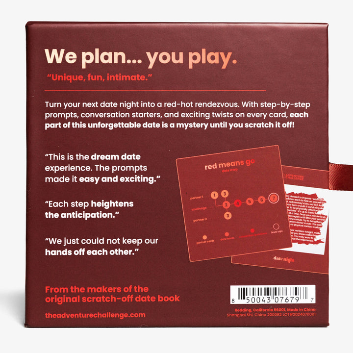 The Adventure Challenge Sexy Date Night: Red Means Go