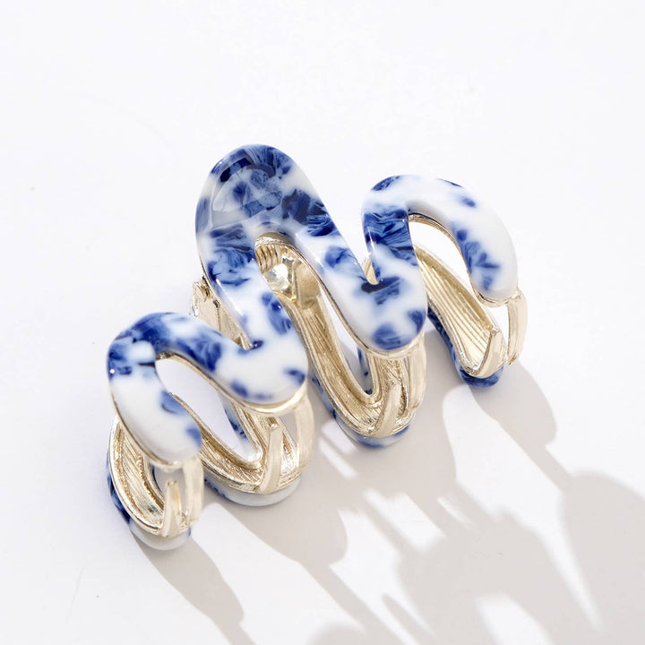 Willow Mini Coastal Metal Squiggle Claw Clip - Mini