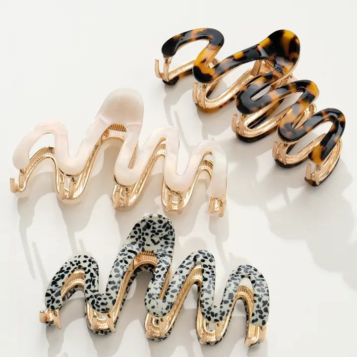 Willow Core Squiggle | Large Squiggle Metal Claw Clip (Copy)