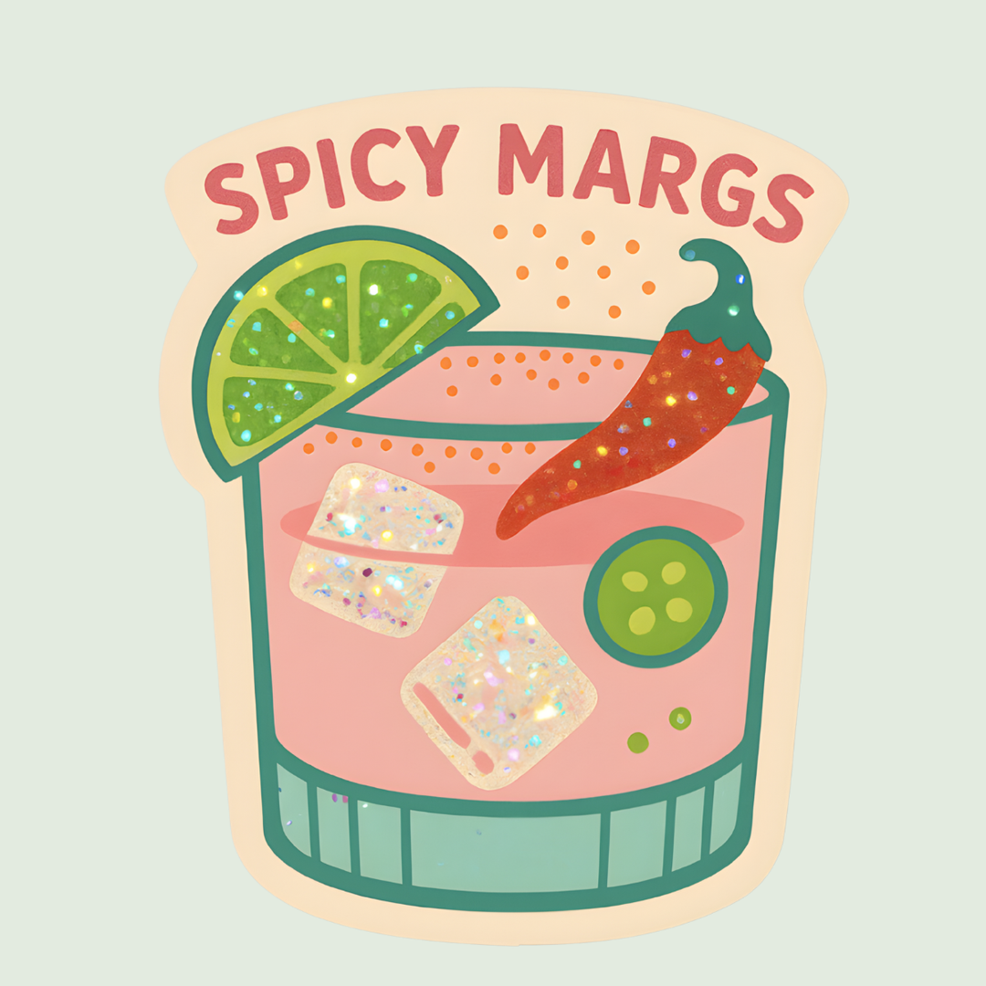 Spicy Margs Sticker – Cute Margarita Sticker