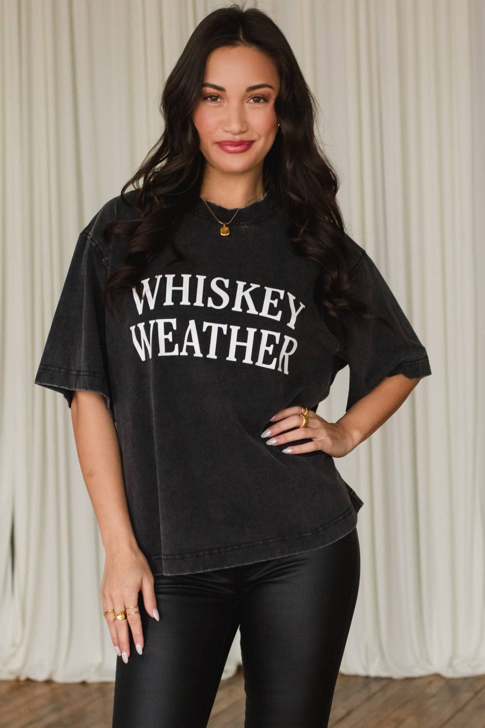 Black Whiskey Weather Tee