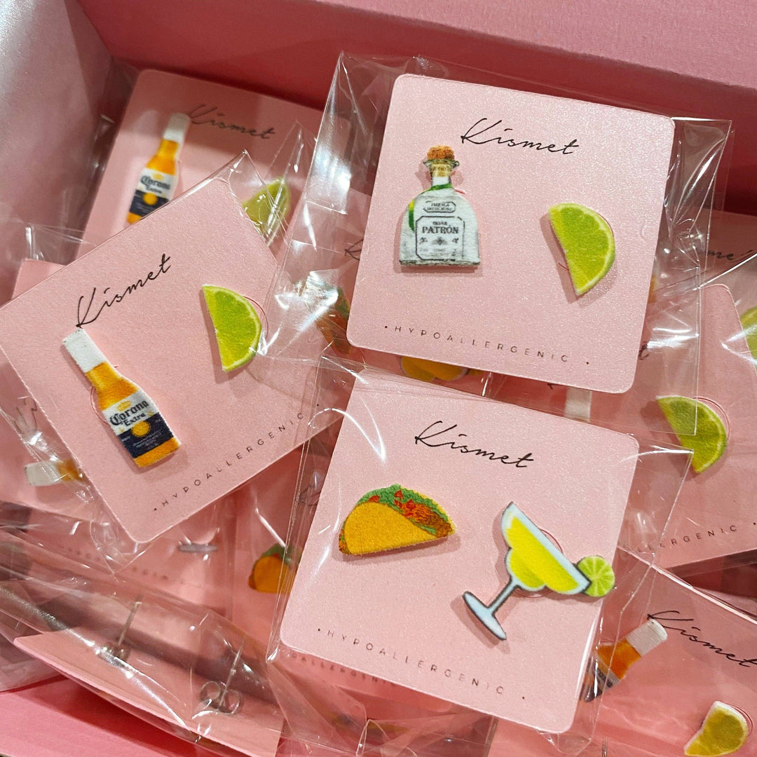 Tequila + Lime Stud Earrings