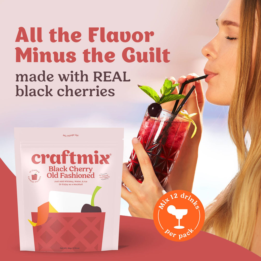 Black Cherry Old Fashioned Mixer - Singles / Caddy Refills