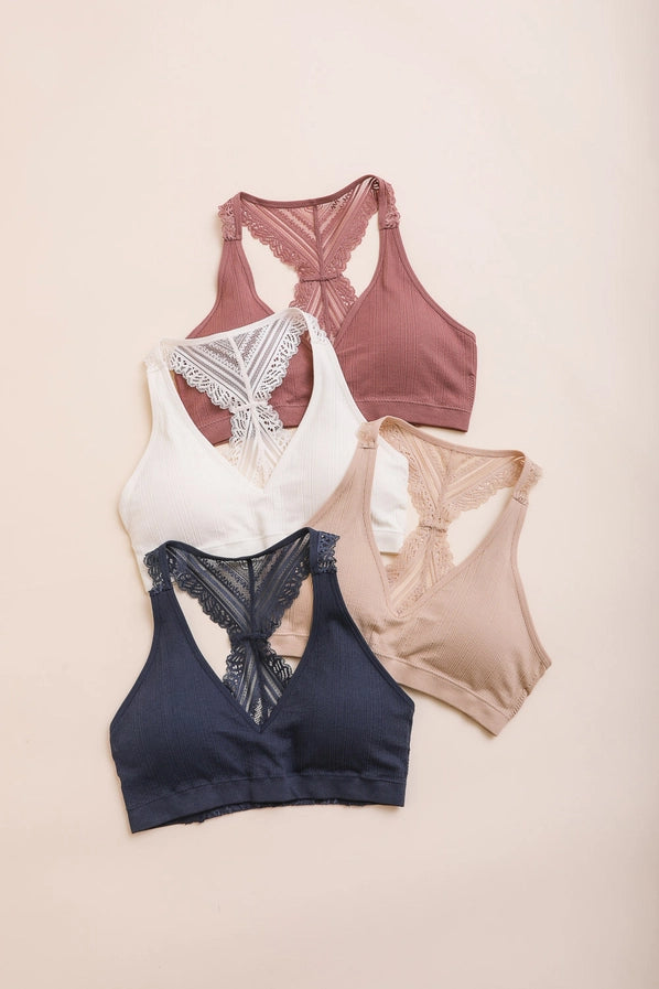 Just Breathe Washed Ribbed Padded Bralette
