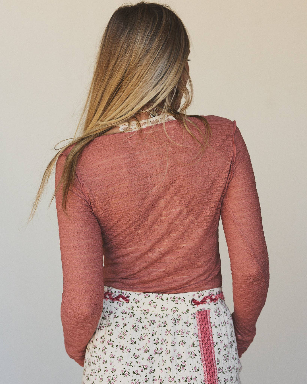 Pushing Daisies Long Sleeve Top - Cedarwood