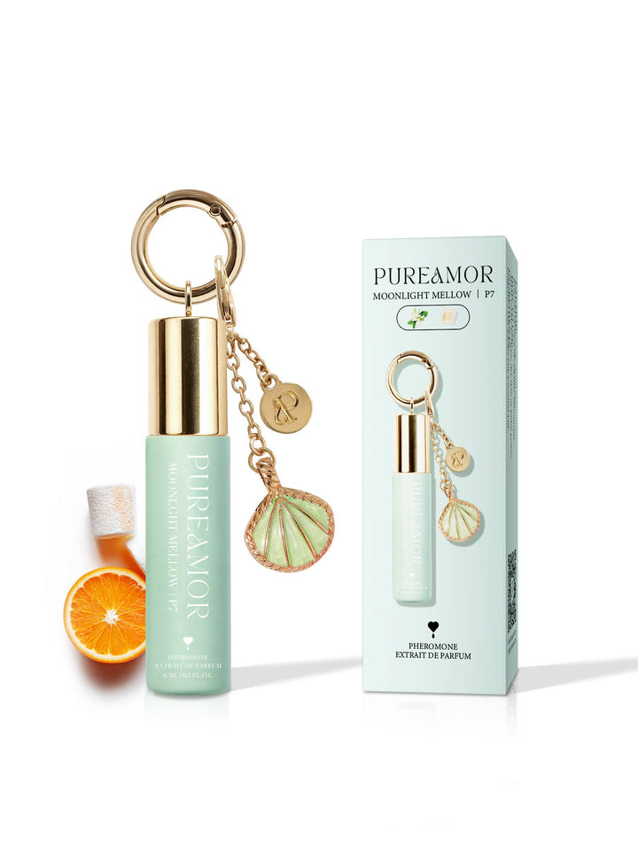 Summer New Product (Shipment on 7/10/26) Moonlight Mellow | P7 Pheromone Perfume | 06 ML Keychain Roll on Perfume