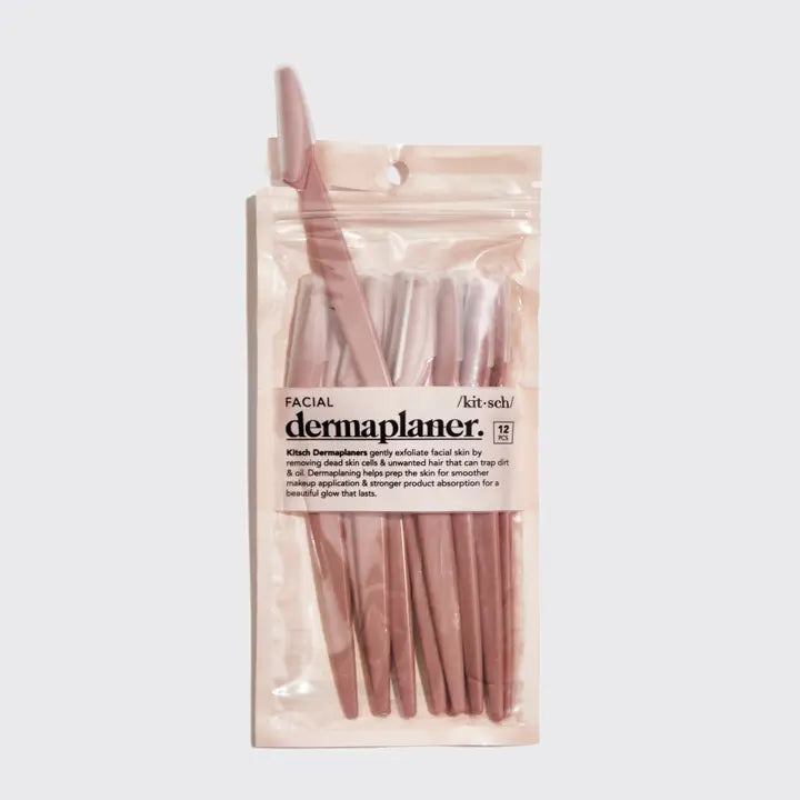 KITSCH Recycled Plastic Dermaplaners – 12pc Set (Terracotta)