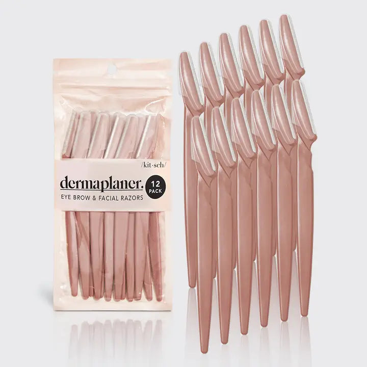 KITSCH Recycled Plastic Dermaplaners – 12pc Set (Terracotta)