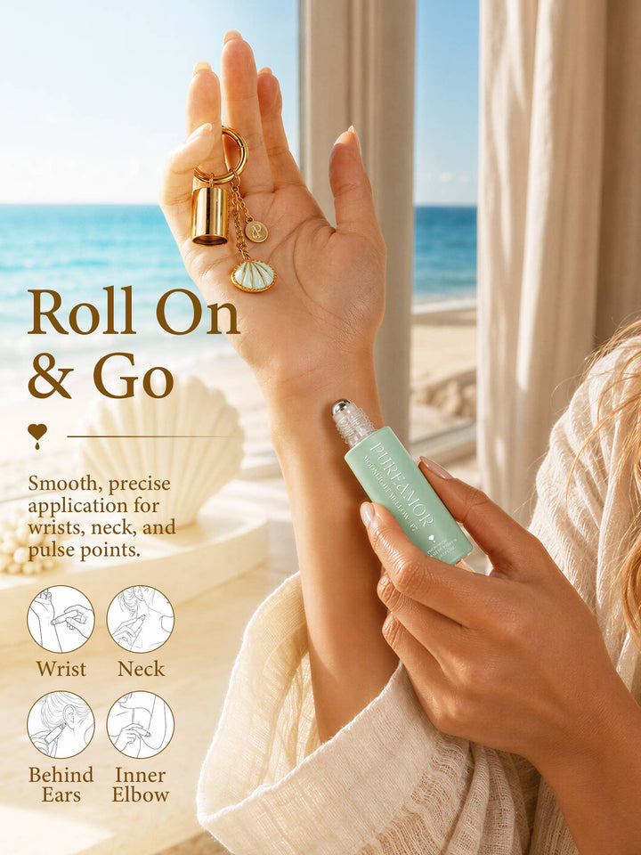 Summer New Product (Shipment on 7/10/26) Moonlight Mellow | P7 Pheromone Perfume | 06 ML Keychain Roll on Perfume