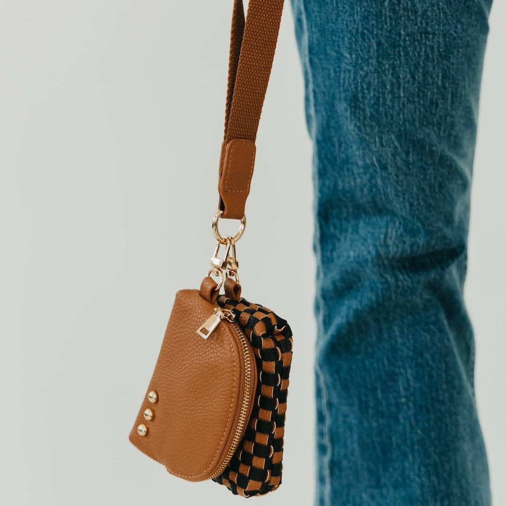 Wonderlust Woven Dual Pouch Wristlet Wholesale - NEW COLOR!