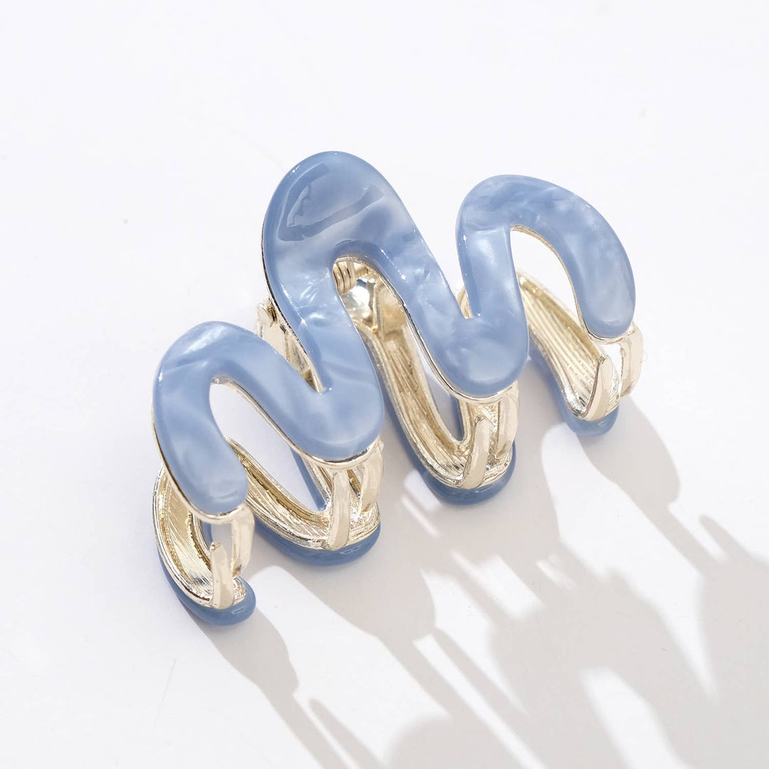 Willow Mini Coastal Metal Squiggle Claw Clip - Mini