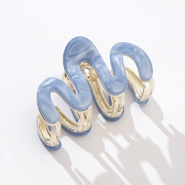 Willow Mini Coastal Metal Squiggle Claw Clip - Mini