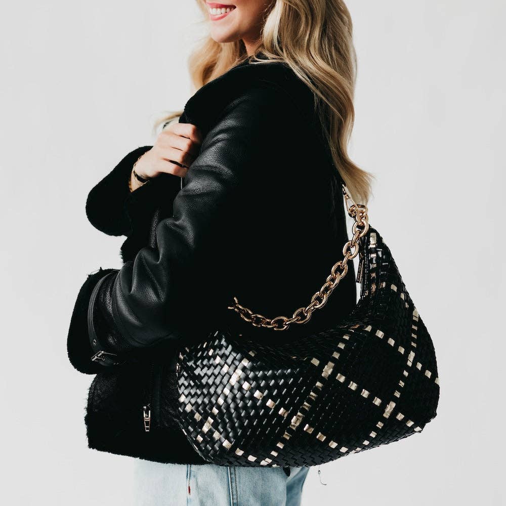 Sienna Slouchy Woven Shoulder Bag - NEW COLORS!