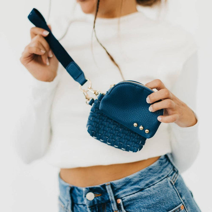 Wonderlust Woven Dual Pouch Wristlet Wholesale - NEW COLOR!