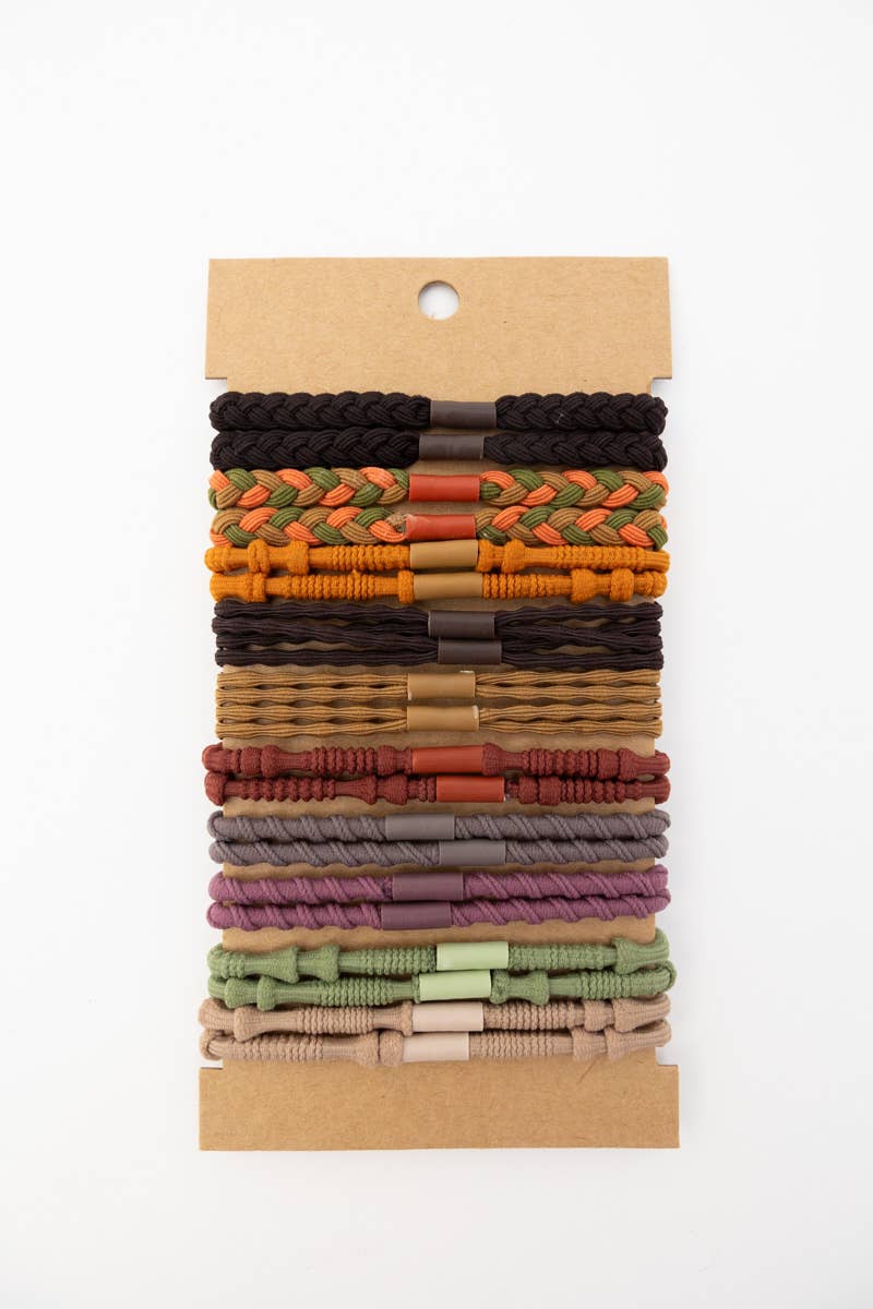 Twists & Braids Stackable Hair Tie Bracelet Set 🪢