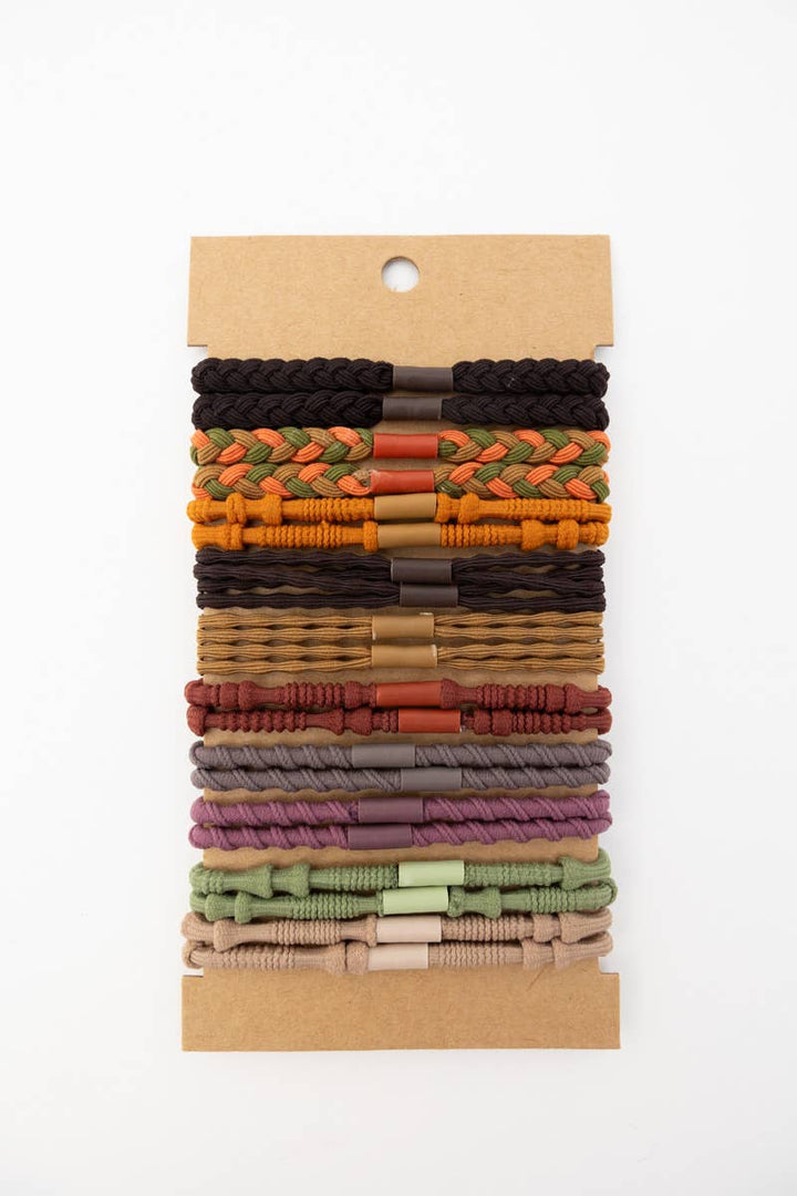 Twists & Braids Stackable Hair Tie Bracelet Set 🪢