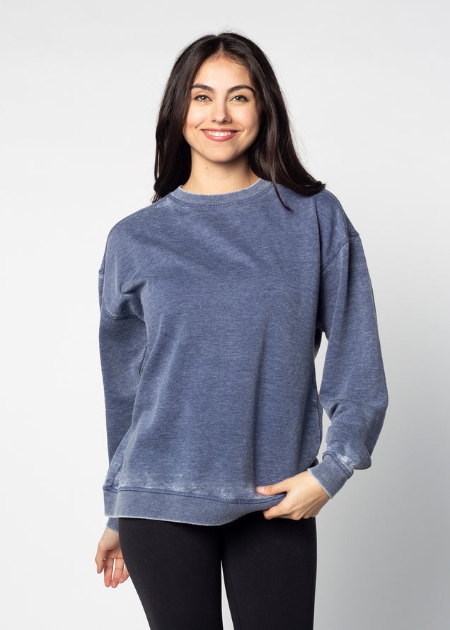 chicka-d Burnout Crewneck Pullover