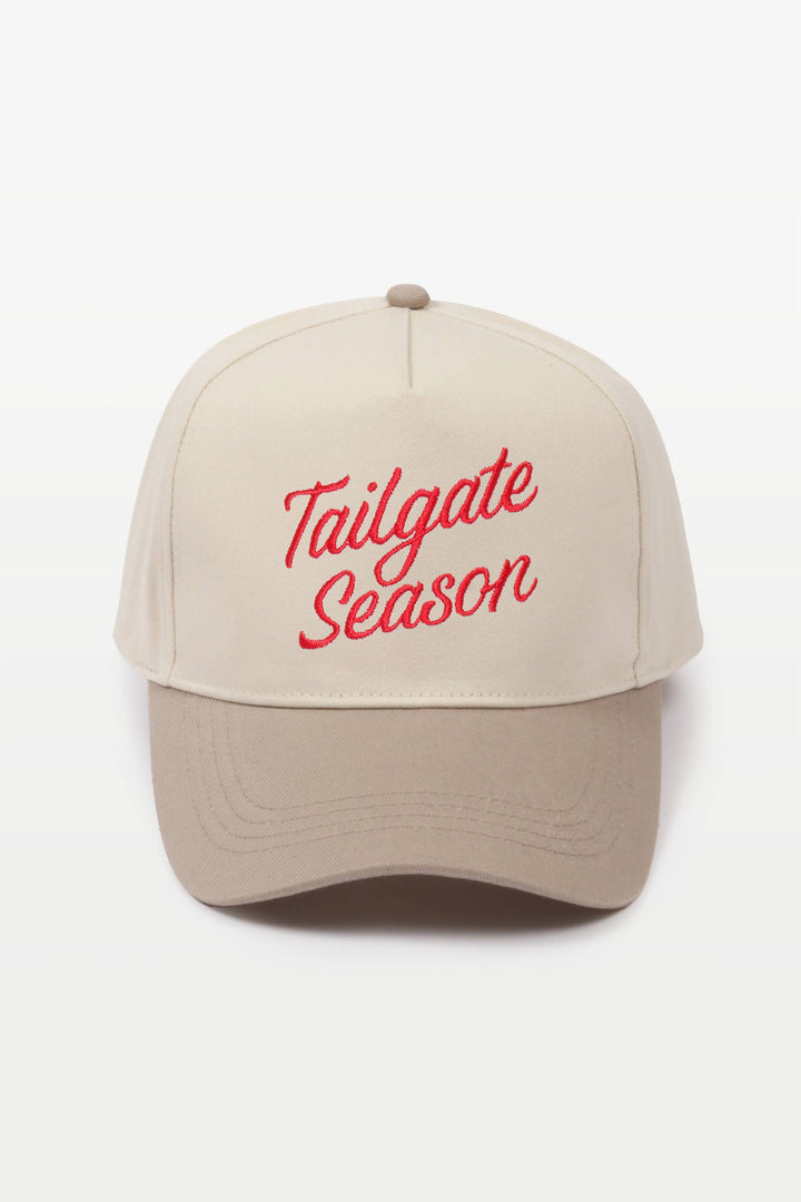 GAME DAY TAILGATE SEASON Two Tone Baseball Caps
